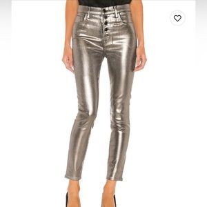 J Brand Lillie Coated High Rise Skinny Crop